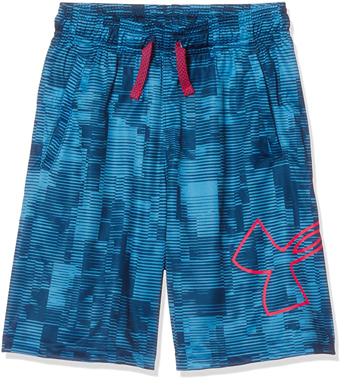 New Under Armour Boys' Renegade 2.0 Printed Shorts Youth Small Royal