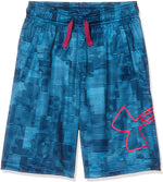 New Under Armour Boys' Renegade 2.0 Printed Shorts Youth Small Royal