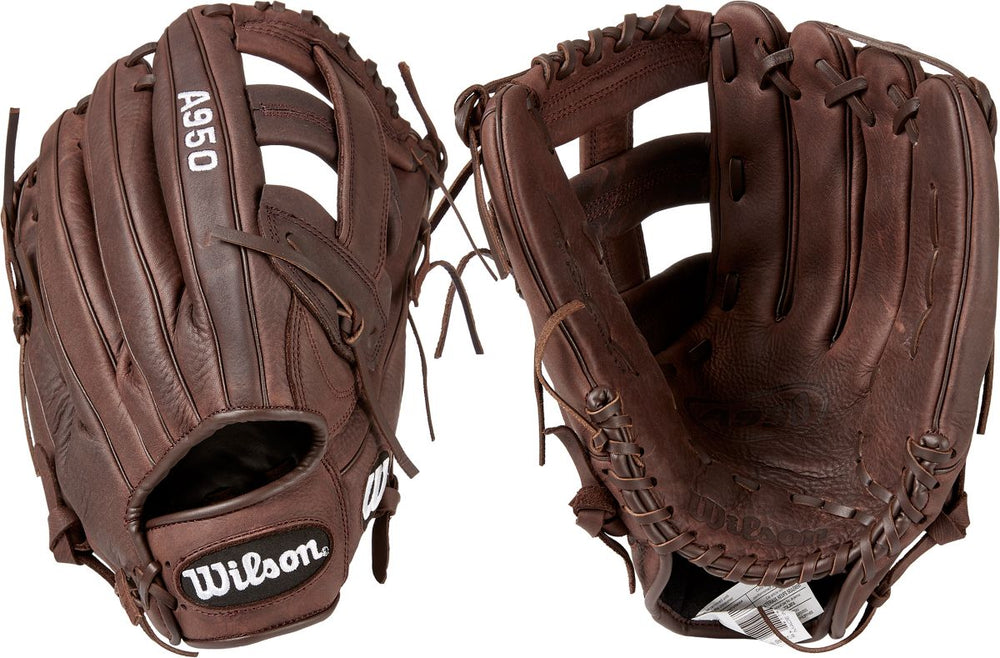 New 2018 Wilson A950 WTA09RS18DB13 13" RHT Slowpitch Softball Glove Brown RIGHTY