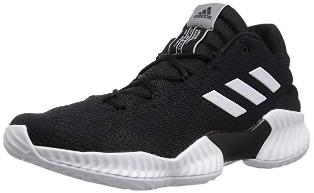 New Adidas Men's Pro Bounce 2018 Low Basketball Black/White Men 10