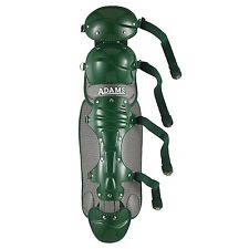 New Adams Young Adult ALG-11, 11 Inch Catcher's Leg Guard  Age 7-9 Green/Gray