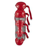 New Adams Young Adult ALG-11, 11 Inch Catcher's Leg Guard  Age 7-9 Red/Gray