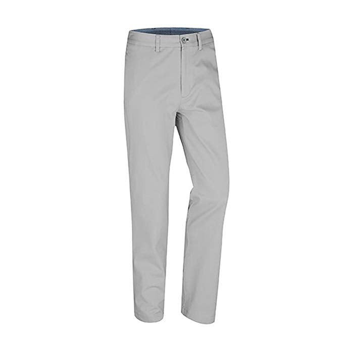 New Ashworth 2015 Men's Solid Cotton Stretch Flat Front Twill Pants 30/30 White