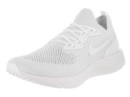 New Nike Mens Epic React Flyknit Running Shoe 14 White/White
