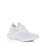 New Nike Womens Epic React Flyknit Running Shoe W10 White/White