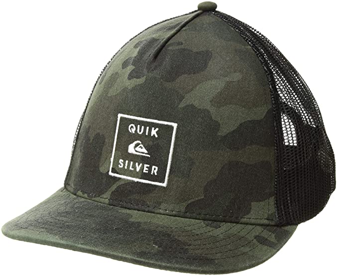 New Quiksilver One Size  Clipster Camo Mens Trucker Hat