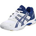 New Asics Women's Gel Rocket Sz 5 Volleyball Shoe - B053N 0147 White/Blue