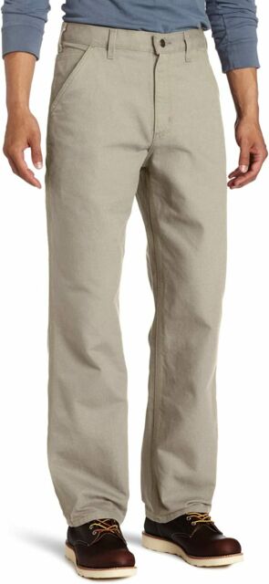 New Carhartt Mens Canvas Work Dungaree Pants 40 X 32 Carhartt Dessert