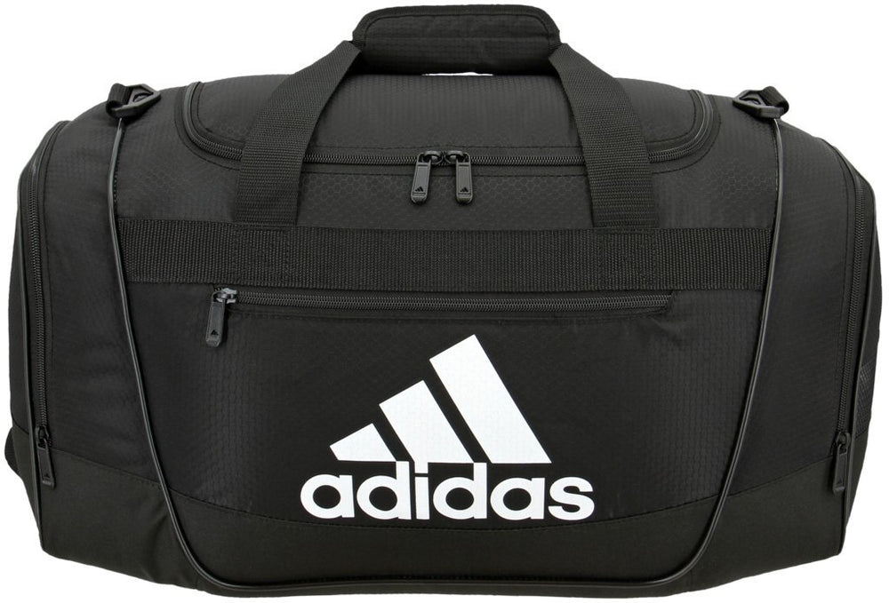 New Adidas Defender III Duffel Bag, Small Black/White