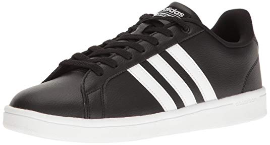 New Adidas Men's 10.5 Cloudfoam Advantage Tennis Sneakers Black/White