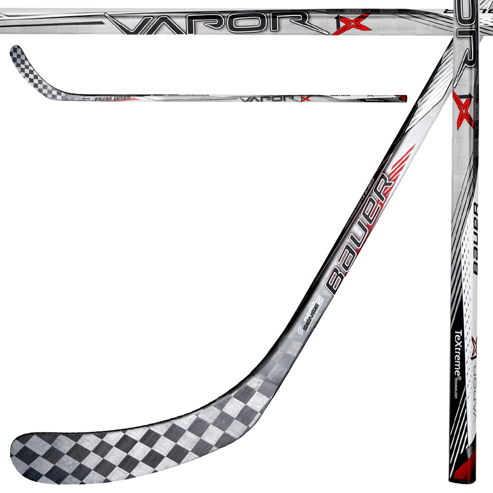 New BAUER Vapor 1X Griptac Hockey Stick- Jr '15 Gray/Black Left