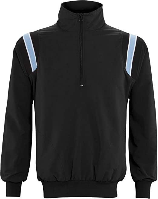 New Adams Jacket Umpire Baseball/Softball Sports Pullover LS Men Large Blk/Bl