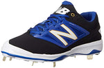 New New Balance Men's L4040V3 Metal Baseball Shoe Black/Royal/White Size 9.5