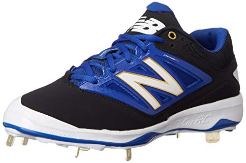 New New Balance Men's L4040V3 Metal Baseball Shoe Black/Royal/White Size 12