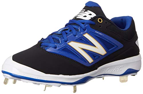 New New Balance Men's L4040V3 Metal Baseball Shoe Black/Royal/White Size 12.5