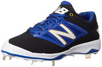 New New Balance Men's L4040V3 Metal Baseball Shoe Black/Royal/White Size 12.5