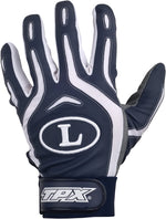 New Louisville Slugger TPX Pro Adt Design Series Batting Glove Med NVy/Wht/Gry