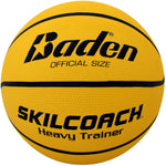 New Baden Skill Coach Heavy Trainer Rubber Basketball Yellow
