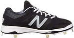New New Balance L4040V3 Metal Baseball Cleat Size 13 Black/White/Silver