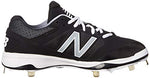 New New Balance L4040V3 Metal Baseball Cleat Size 11 Black/White/Silver
