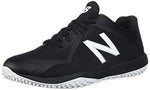New New Balance Men's T4040v4 Baseball Turf Shoe Black/White Size 12 D