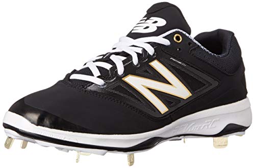 New New Balance L4040V3 Metal Baseball Cleat Size 11 Black/White/Silver