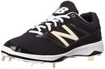 New New Balance L4040V3 Metal Baseball Cleat Size 11 Black/White/Silver
