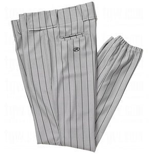 New Rawlings Men's BP95 Relaxed Fit Baseball Pants X-Large Grey/Black