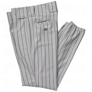 New Rawlings Men's BP95 Relaxed Fit Baseball Pants Large Grey/Black