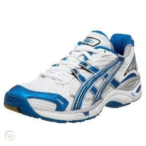 New Asics BN850 GEL Volley Cross Size 6 White/Black/Columbia Shoes