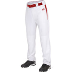 New Rawlings Men BPVP Baseball Pant White/Red  BPVP2-W/R-90