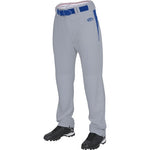 New Rawlings Men BPVP Baseball Pant Grey/Royal Large BPVP-BG/R-90