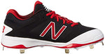 New New Balance L4040V3  Mens Metal Baseball Cleat Sz 7.5 Black/White/Red