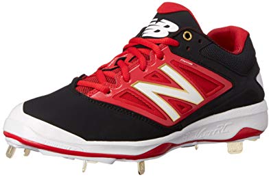 New New Balance L4040V3  Mens Metal Baseball Cleat Sz 7.5 Black/White/Red