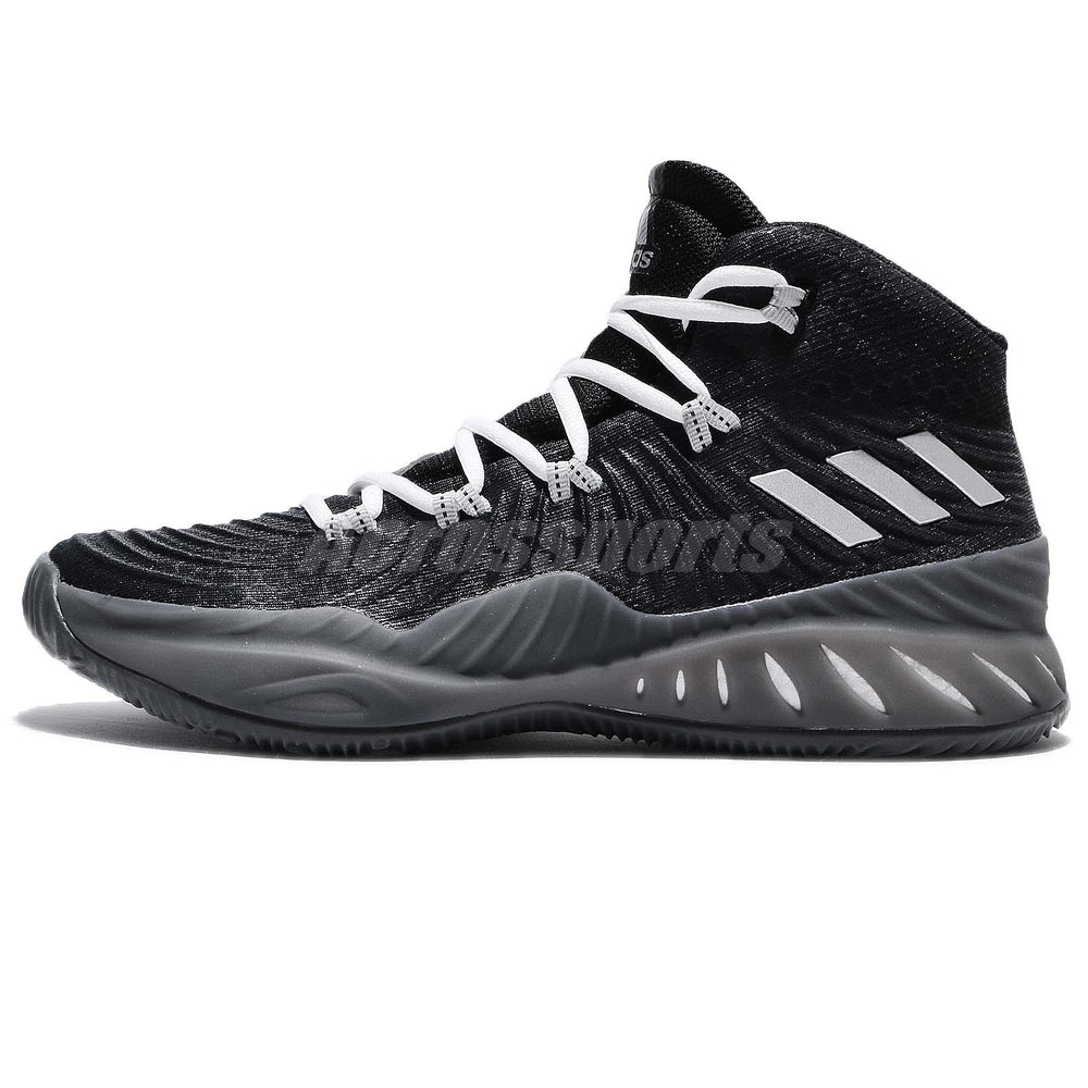 New Adidas Crazy Explosive 2017 Mens Size 12.5 Basketball Shoe Black/Silver
