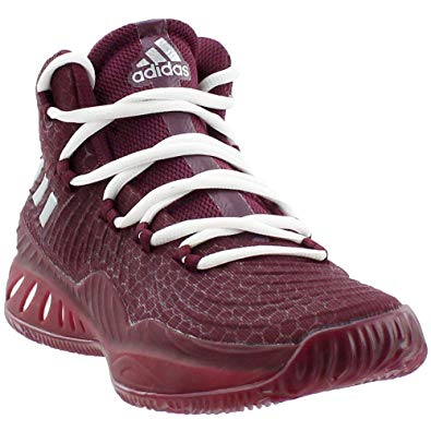 New Adidas Crazy Explosive 2017 Mens 9.5 Basketball Shoes Maroon/White