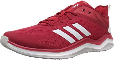 New Adidas Men's Speed Trainer 4 Baseball Shoe Size Men's 12.5 Red/Grey