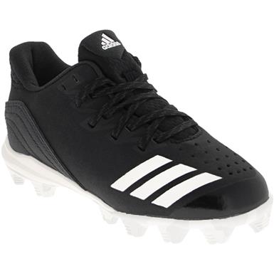 New adidas Icon 4 Md Black/White Baseball Molded Cleat Men's 7