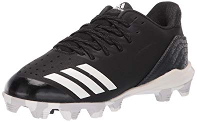 New Adidas Icon 4 MD Kids' Size 4 Molded Baseball Cleat Black/White5