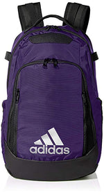 New Adidas 5-Star Team Backpack Purple/Black Shoulder Straps 100% Polyester