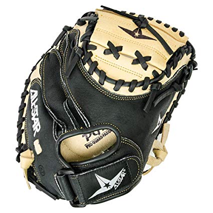 New All-Star Comp 31.5 Inch RHT CM1011 Youth Baseball Catchers Mitt Black/Tan