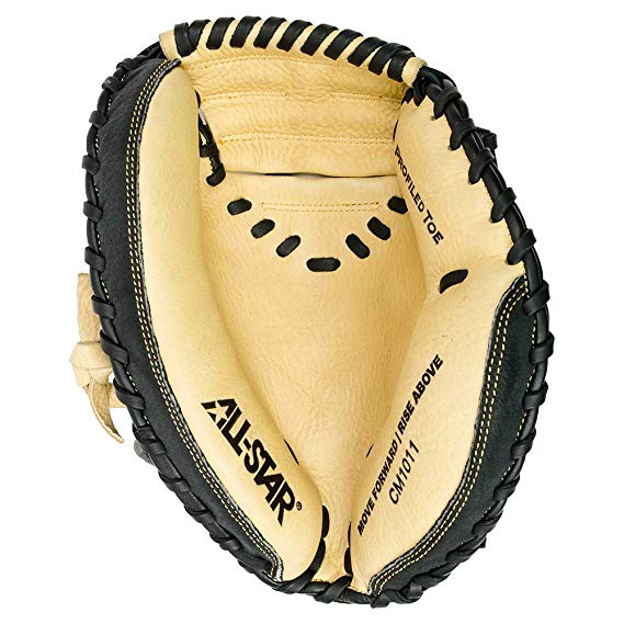 New All-Star Comp 31.5 Inch RHT CM1011 Youth Baseball Catchers Mitt Black/Tan
