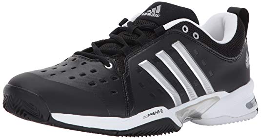 New Adidas Barricade 12.5 Classic Wide 4E Tennis Shoe Black/White