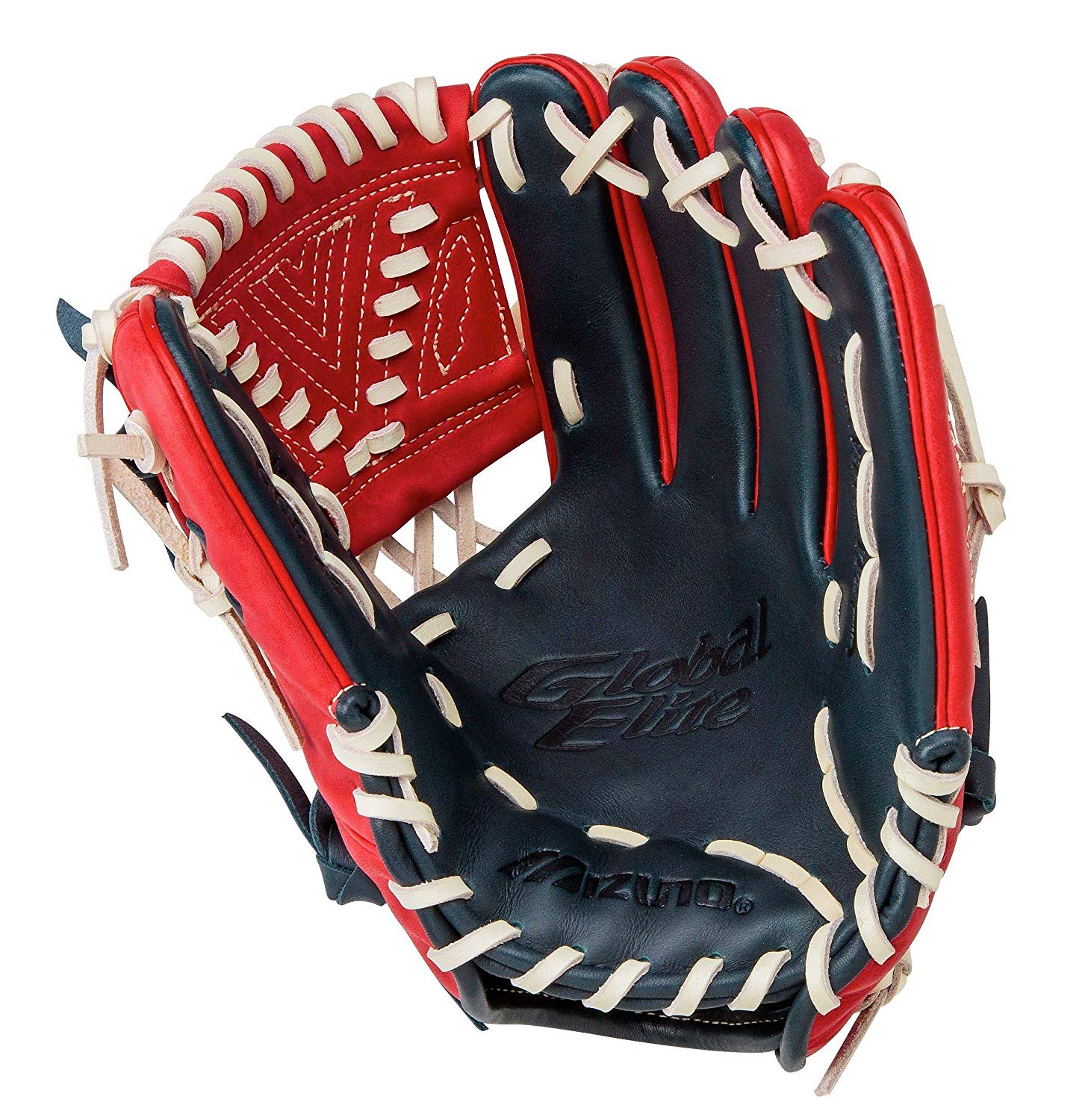 New Mizuno Global Elite GGE43 Infield Glove Deep 8T Web RHT Red