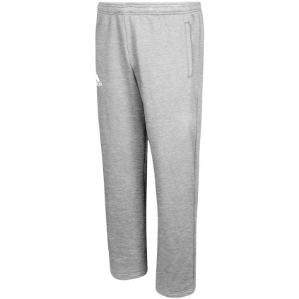 New Adidas Team Fleece Pants Men's Gray Logo  XX-Large Elastic Waist w/ Drawcord