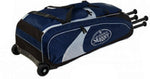 New Other Louisville Slugger Wheeled Player Equipment Bag Baseball Navy/Silver