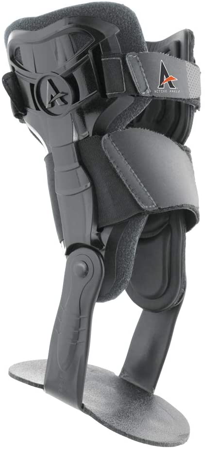 New Active Ankle Eclipse II Ankle Brace, Rigid Stabilizer Adult Medium Black