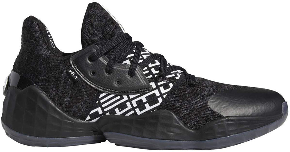 New Adidas Harden Vol 4 Men's Sz 6.5 Basketball Shoe Black/White