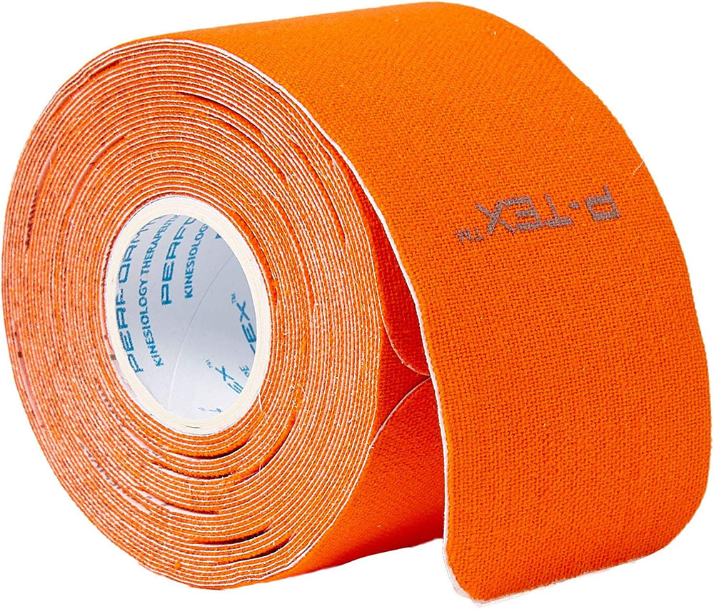 New PTEX Elastic Kinesiology Tape 20 Precut Strips Orange