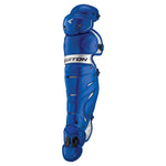New Other Easton Leg Guards Elite X 16.5" Royal/Silver Adult Catchers Baseball